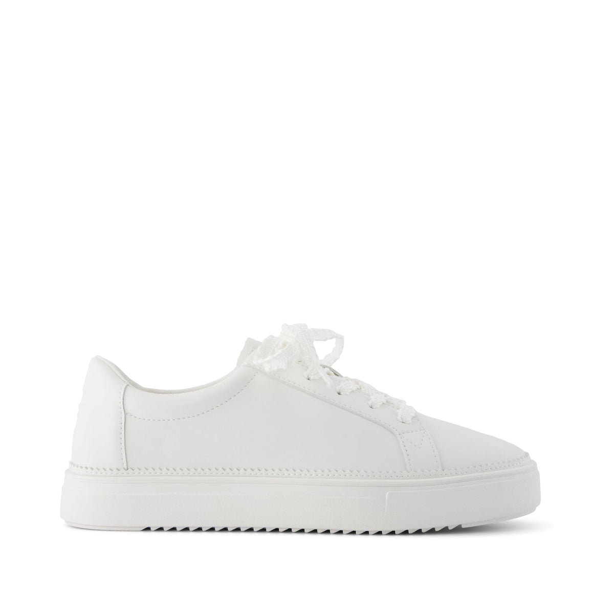 Womens Izzy Lace-Up Sneaker White Faux Leather - sneakers