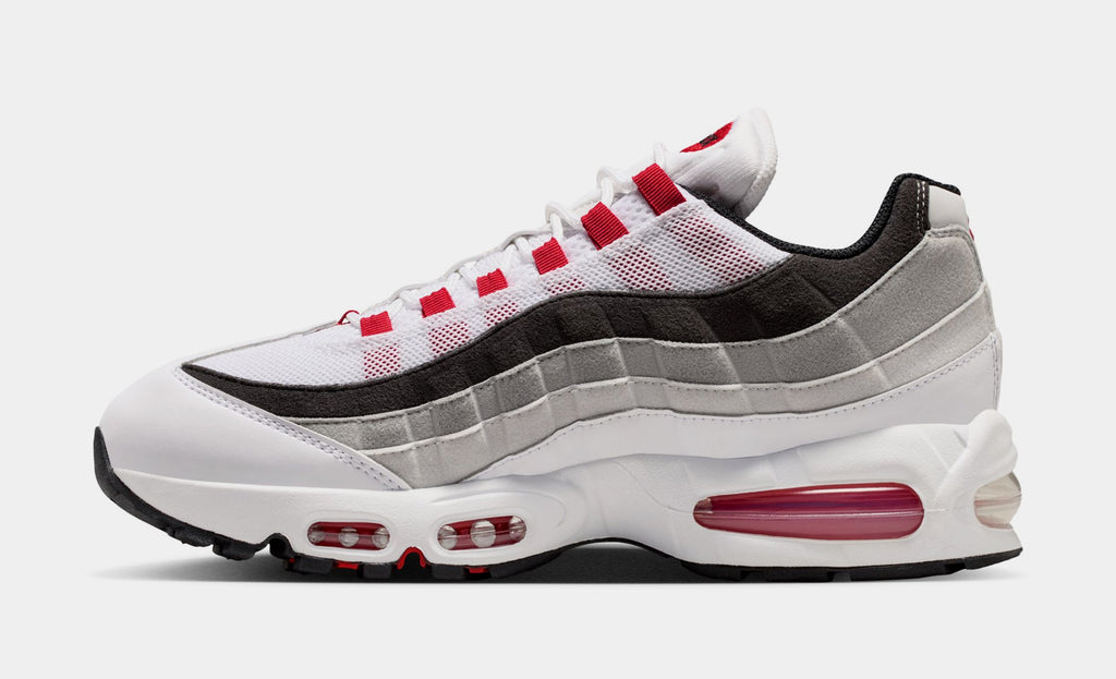 Air Max 95 Big Bubble Comet Red Mens Running Shoes (White/Comet Red/Nuetral Grey/Medium Grey/Black) - sneakers - view 3