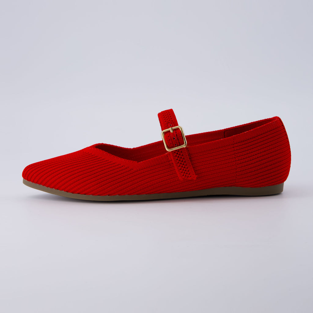 Sonnet Mary Jane Knit Flat - flats