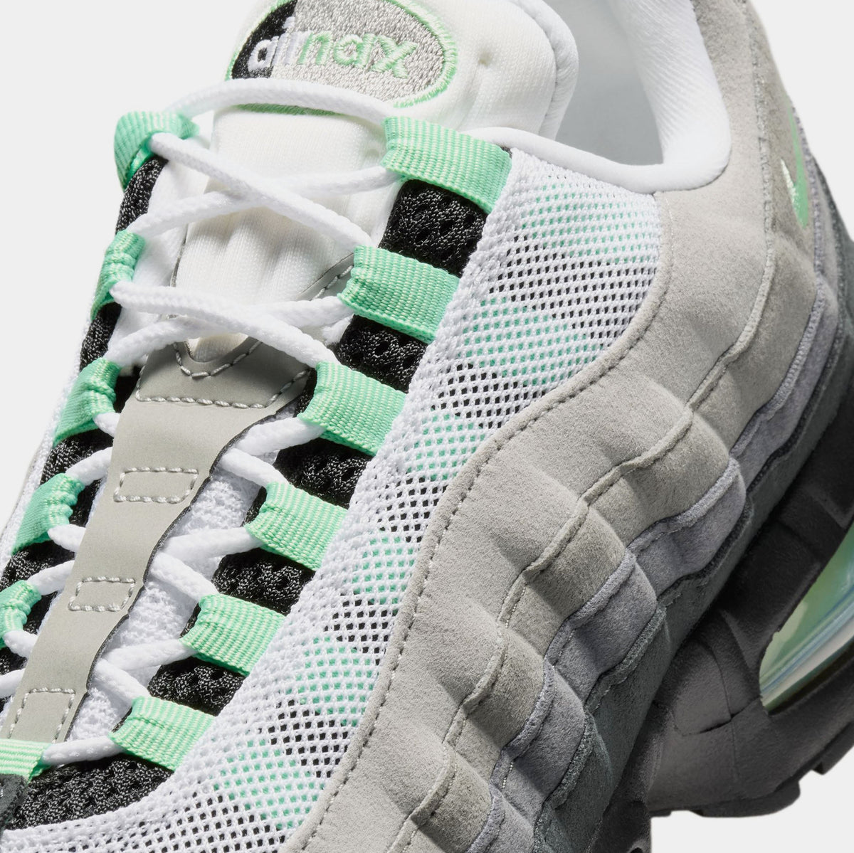 Air Max 95 Big Bubble Fresh Mint Womens Running Shoes (Black/Fresh Mint/White/Medium Grey) - sneakers - view 5