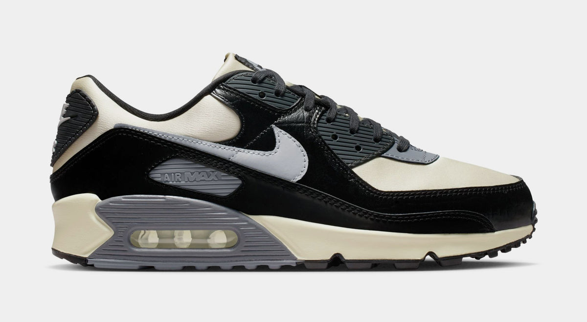 Air Max 90 Coconut Milk And Black Mens Lifestyle Shoes (Sail/Light Smoke Grey/Black/Anthracite) - sneakers